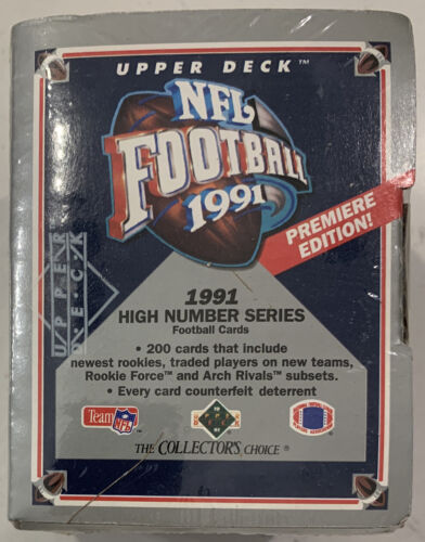 1991 Upper Deck Football High Number Series Cards Factory Sealed Set (B54) - 第 1/3 張圖片