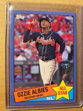 OZZIE ALBIES 2020 Topps 1985 All Stars BLUE BORDER #85AS-33 ATLANTA BRAVES