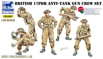 Bronco Models 1:35 CB35087 17pdr Anti-Tank Gun Crew Set