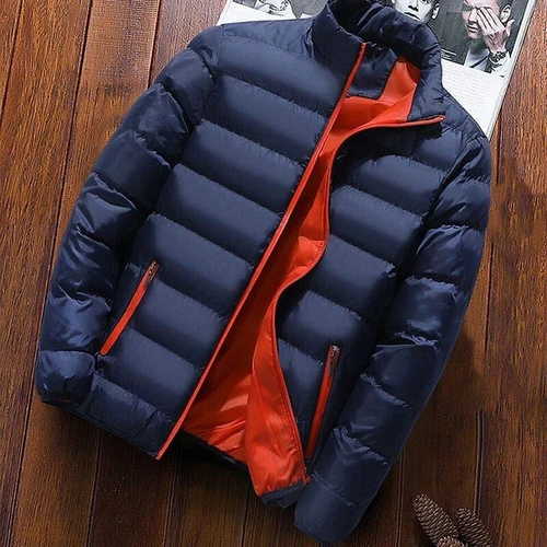 Abrigo ultraligero de invierno para hombre Chaqueta acolchada con capucha Abrigo de burbujas Chaqueta de plumón de pato - Imagen 4 de 21