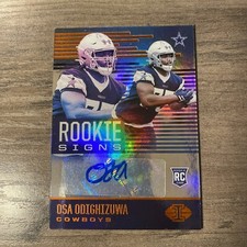 2021 Panini Illusions Rookie Signs Orange Osa Odighizuwa #RS-OSO RC Auto COWBOYS