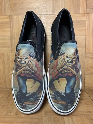 RARE🔥 VANS SK8-Hi Iron Maiden Eddie Sz 12 Men's Slip On Reaper  Skateboarding LE
