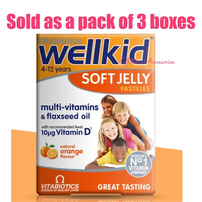 Kinder Vitabiotika Wellkid Multivitamine 4-12 Jahre Smart Immunsystem Gehirn X3