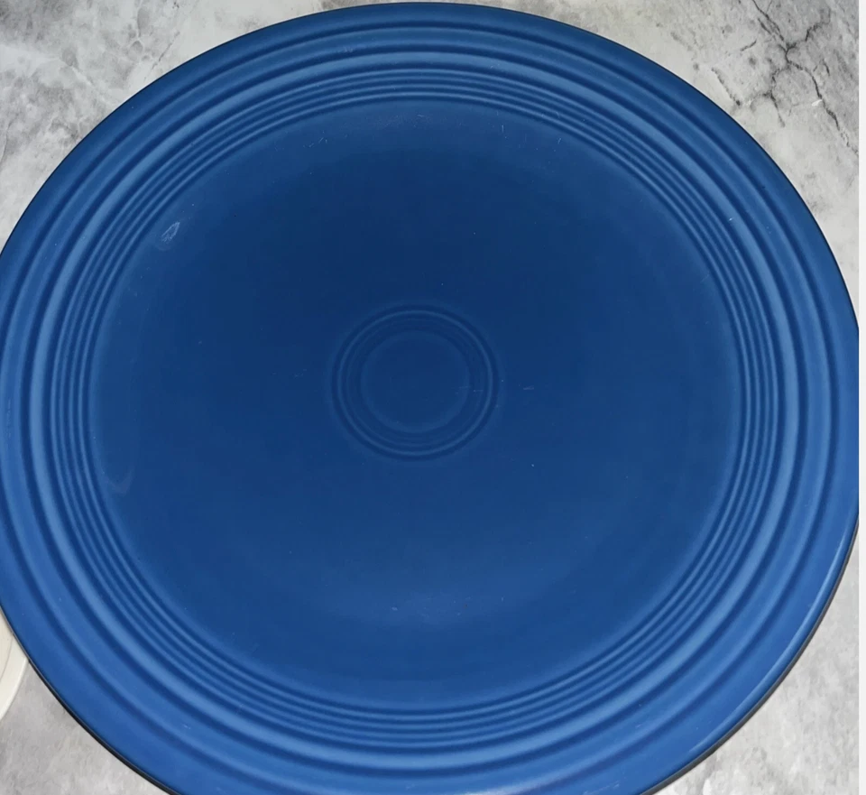FIESTA LAPIS BLUE CLASSIC RIM DINNER PLATE 10.5" GLAZED PORCELAIN BRAND NEW USA - Image 3 of 4