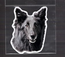 Black German Shepherd 4 inch face magnet for anything metal