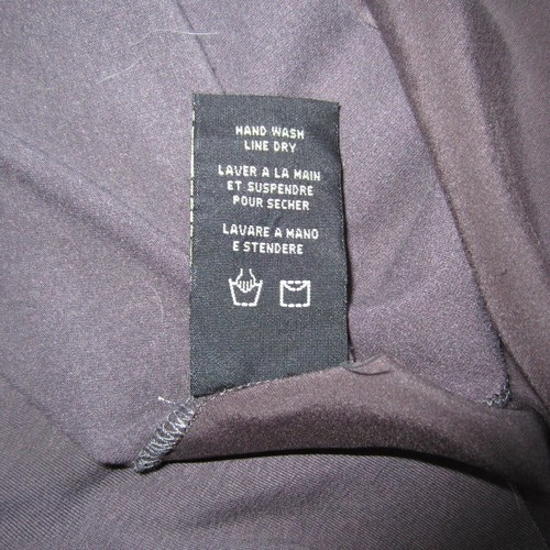ROZAE NICHOLS grey full skirt S whipstich shine and mat panels - Picture 4 of 9