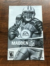 Madden 08 2008 NFL Football PS2 Playstation 2 Instruction Manual Only
