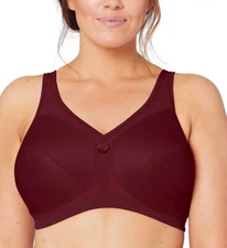 GLAMORISE Wine Magic Lift Active Support Bra, US 38G, UK 38F, NWOT
