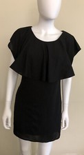 XXI Forever 21 Womens Sleeveless Black Dress - Ruffle - Size S