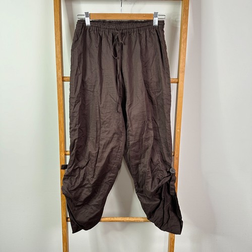 Seafolly Pants Womens 18 Brown Relaxed Lounge Comfort Jogger Cotton