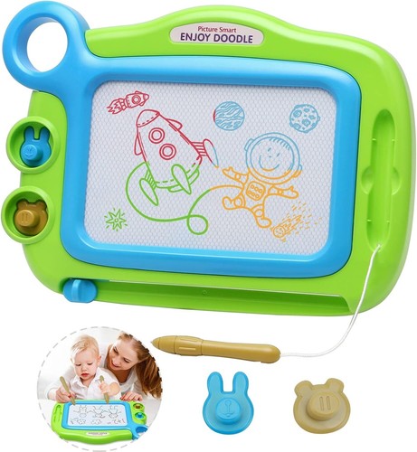 Toddler Toys Age 1-2,Erasable Toys for 1 2 Year Old Girl Magnetic Drawing Board - Picture 8 of 13