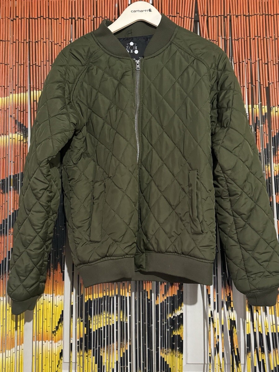 ZAK Los Angeles Full Zip Bomber Jacket Green Size Small | eBay