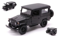Motormax 1/24 Toyota FJ40 1974 Hardtop Schwarz Statisches Modell Diecast