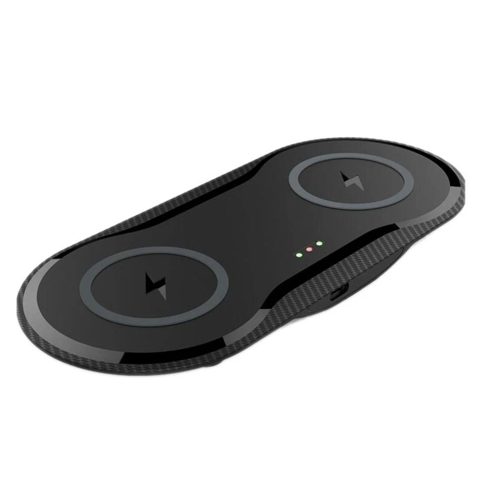 Hot 10W Wireless Dual Charger Phone Charging Mat For iPhone 12 Pro Max / 12 PRO - Image 2 of 4