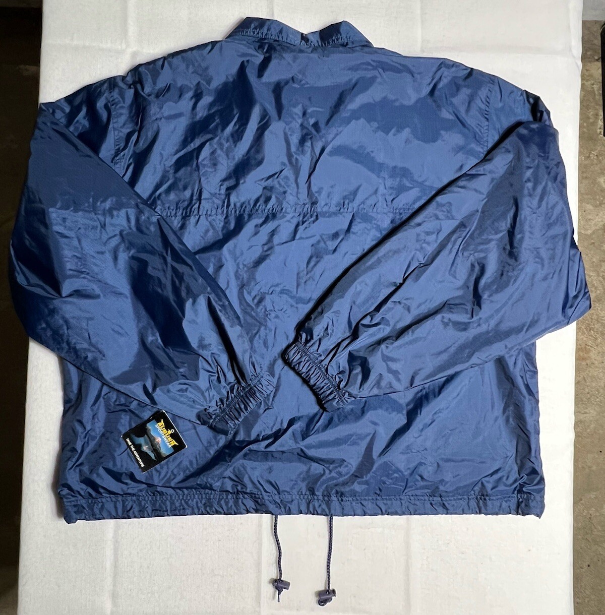 NWT NOS Vintage Auburn Sportswear Windbreaker Jacket Mens XL DEADSTOCK Blue