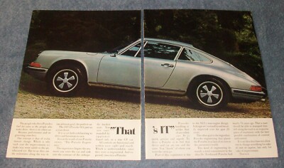 1973 Porsche 911 Vintage 2pg Ad ''That's IT''