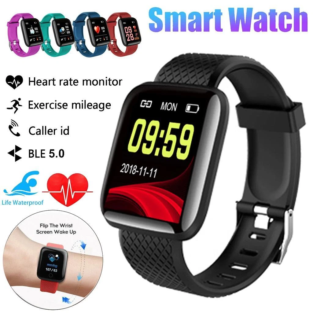 116 PLUS Smart Watch HD Touch Screen Sport Waterproof Heart Rate