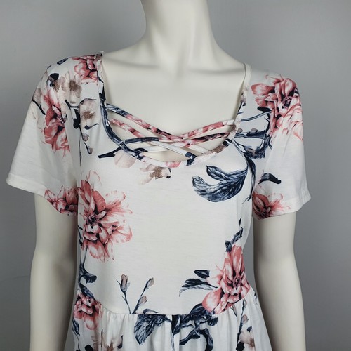 You & All Plus Size 16 Swing Tunic Top Blouse Empire Waist Floral Print NEW - Bild 2 von 12