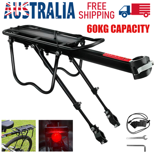Aluminum Bike Rear Rack Seat Luggage Carrier Bicycle Post Mountain