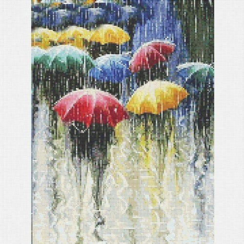 Full Drill DIY 5D Diamond Painting Umbrella Embroidery Cross Crafts Kits Decors - Picture 2 of 9