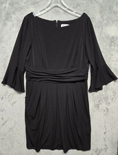 Eliza J Dress Womens Size 18 Black Stretch Pockets Cocktail Formal Party LBD