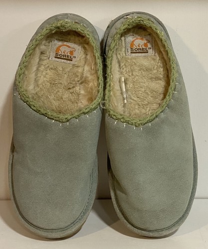 SOREL LEATHER AND WOOL SLIPPERS WOMENS 