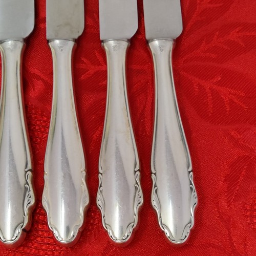 6X DK WMF 2200 Germany Dinner Knives Friodur Scroll Silverplate Flatware 10" - Picture 13 of 13