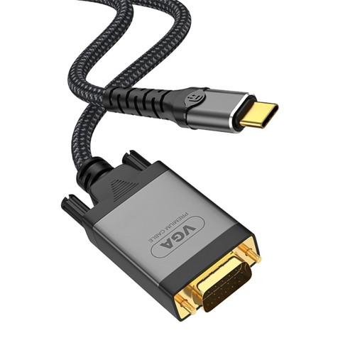 Type C to VGA Cable Cord for Large Screen Expansion with 1080P High Definition - Afbeelding 4 van 8