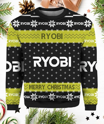 #ad Power Tools Ryobi Merry Christmas Ugly Sweater $42.99