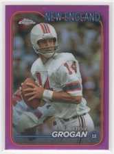 #132 2024 Topps Chrome PINK REFRACTOR Steve Grogan Patriots