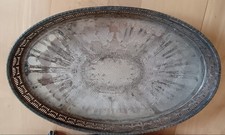 Vintage Viners Sheffield Silver Plate Gallery Tray EP Copper Grape Vine 37cm