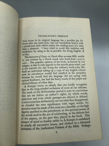 Imitation of Christ Hardcover Book, by Thomas À Kempis 1950 - Free Shipping - Picture 9 of 13