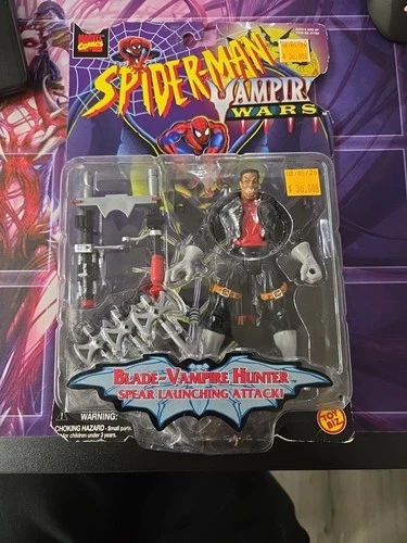 Spider-Man Vampire Wars Blade Vampire Hunter Vintage Toy Biz Figure 1996