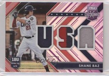 2018 Panini Elite Extra Edition USA Materials Purple 14/25 Shane Baz hg6