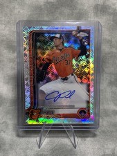 2025 Topps Chrome LOGOFRACTOR Cade Povich RC Auto Orioles #RA-CP