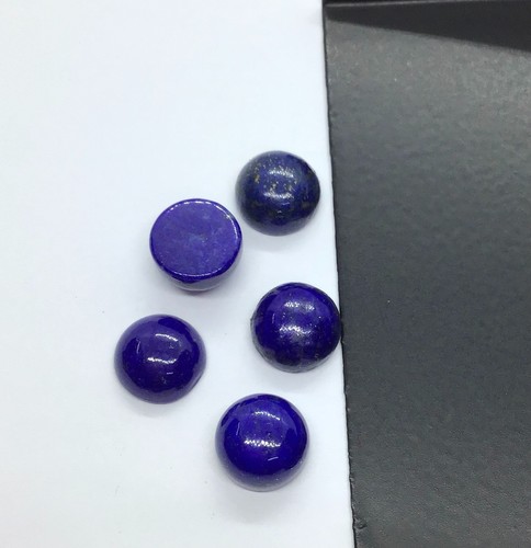AAA Natural Lapis Lazuli Round Flat Back Loose Gemstone For Making All Jewelry - Picture 13 of 18