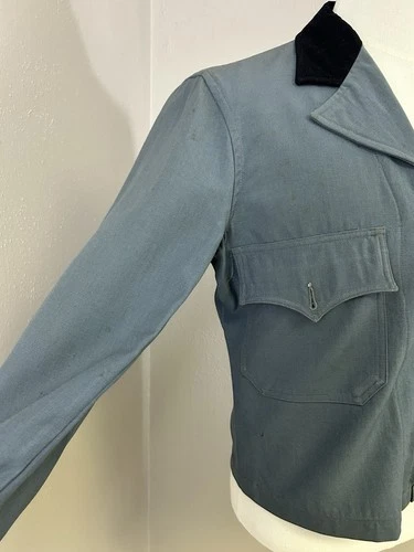 Vintage 50s Mens Taxi Bus Driver Uniform Jacket Workwear Zip Front  Maier-Lavaty image 3