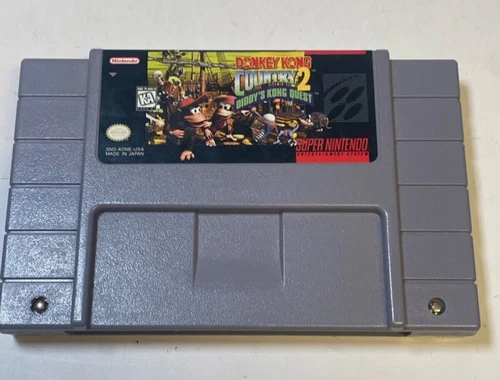 Authentic Nintendo SNES Donkey Kong Country 2: Diddy's Kong Quest SNES Cartridge