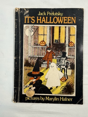 It’s Halloween Jack Prelutsky Paperback Book 1977 Scholastic Vtg