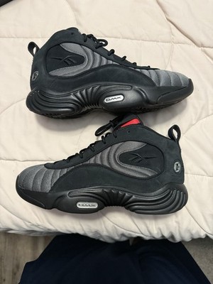 Reebok Answer 3 Men's Basketball Mid Top Black Chrome Energy Red 100209104