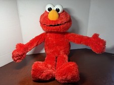 Hasbro Sesame Street Plush Big Hugs Me Elmo 2012 Large 22" Talks, Sleeps Sings