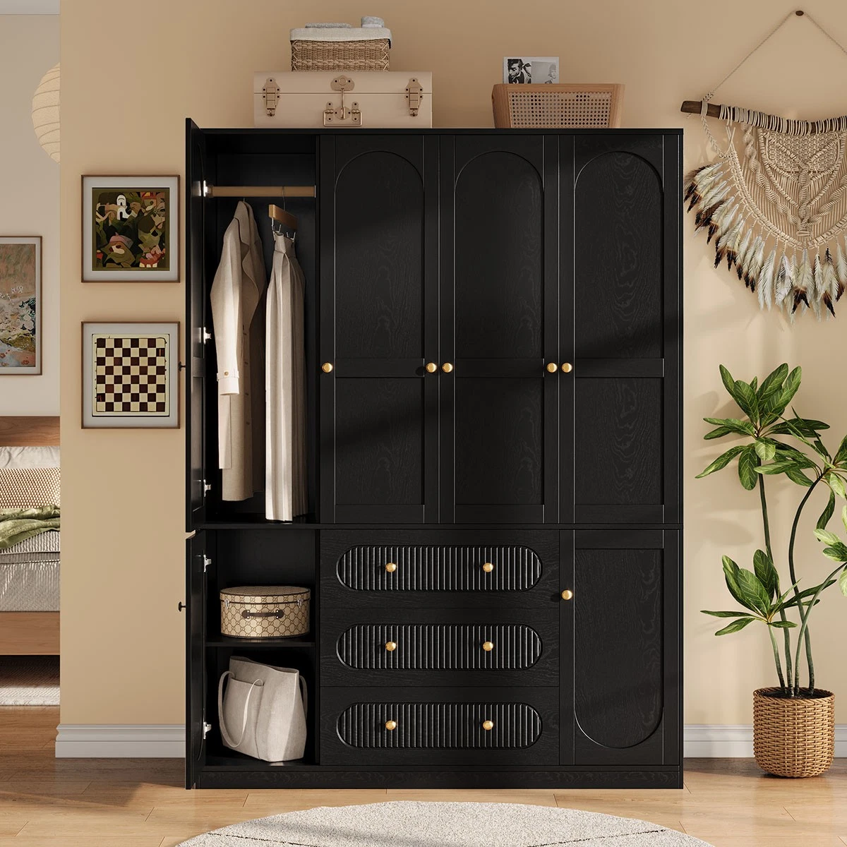 Wood Wardrobe Closet for sale | eBay