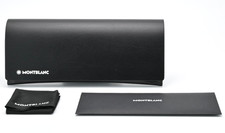 Montblanc Glasses Case Black Elegant Magnetic Luxury Vegan Leather Light Medium