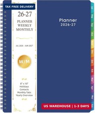 Planner 2026-2027 - Weekly and Monthly Planner 2026-2027 Jul 2026 - Jun 2027 ,
