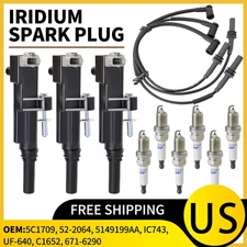 3X Energy Ignition Coil UF640 + Spark Plug Tune Up Kit For Jeep Liberty 3.7L V6