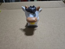 Fisher Price Little People White Cow Farm Animal Toy Figure