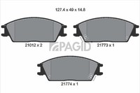 Bremsbelagsatz Scheibenbremse Pagid T0366N FüR Hyundai Getz TB Accent 2 LC 1 SLC