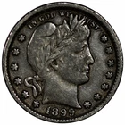 1899 Barber Quarter 25C Raw