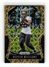 Dexter Williams 2019 Panini Prizm #336 Rookie Green Bay Packers Lazer RC