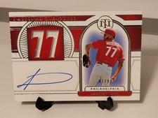 2021 Panini National Treasures - Signature Numbers Adonis Medina #SN-AM /99 